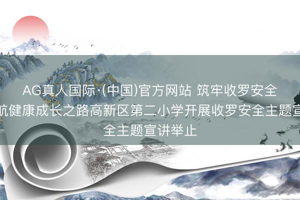 AG真人国际·(中国)官方网站 筑牢收罗安全防地护航健康成长之路高新区第二小学开展收罗安全主题宣讲举止