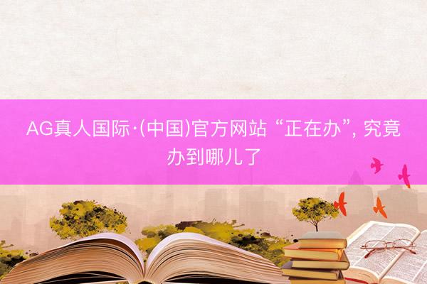 AG真人国际·(中国)官方网站 “正在办”， 究竟办到哪儿了