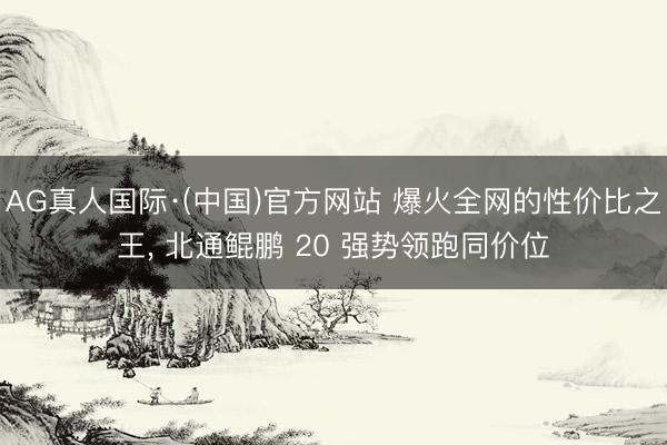 AG真人国际·(中国)官方网站 爆火全网的性价比之王， 北通鲲鹏 20 强势领跑同价位